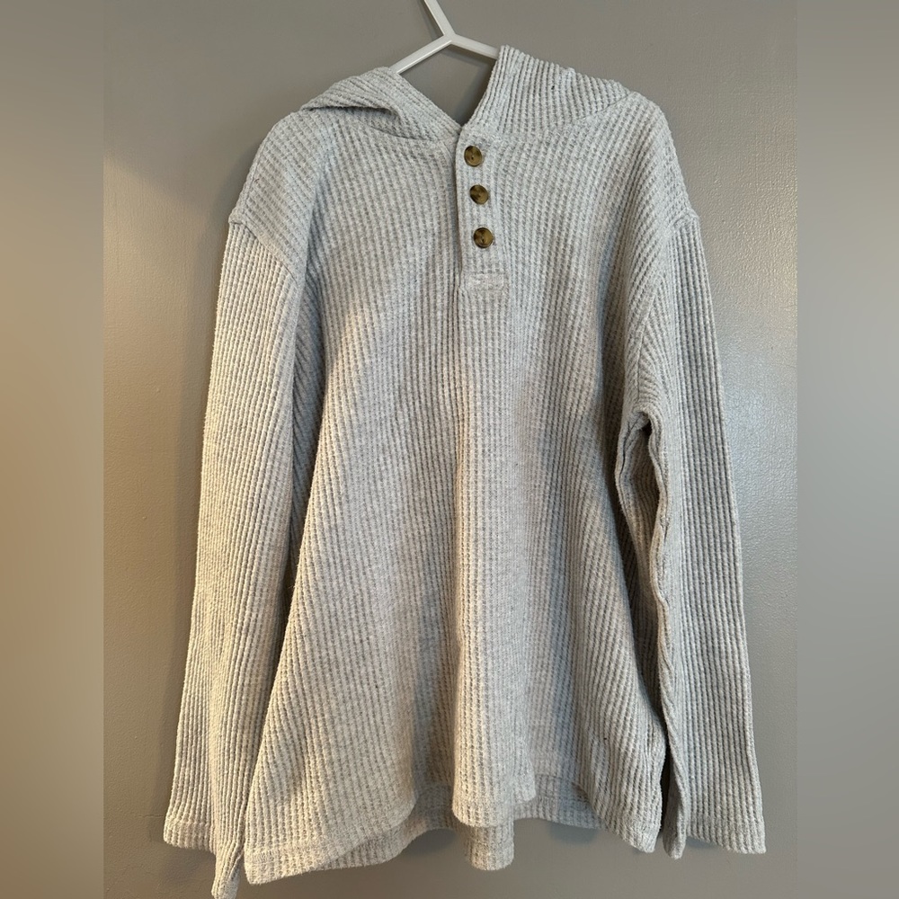 Kids Waffle Knit Hoodie